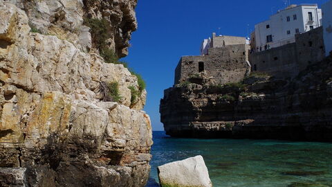Polignano a Mare, acantilados
