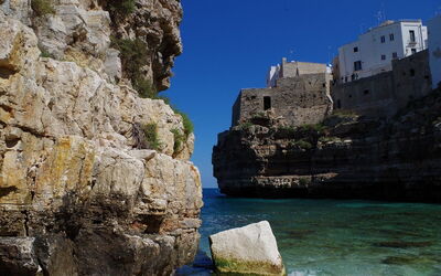 Polignano a Mare, acantilados