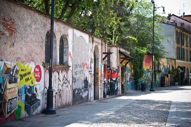 Grafitis en Milán