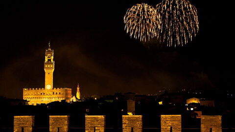 Fuegos artificiales en Florencia