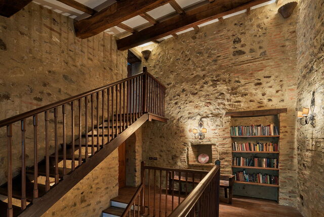 Casa Tettoia, escalera