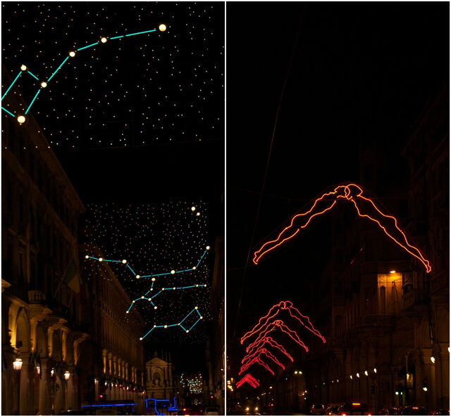 Las luces en Turín