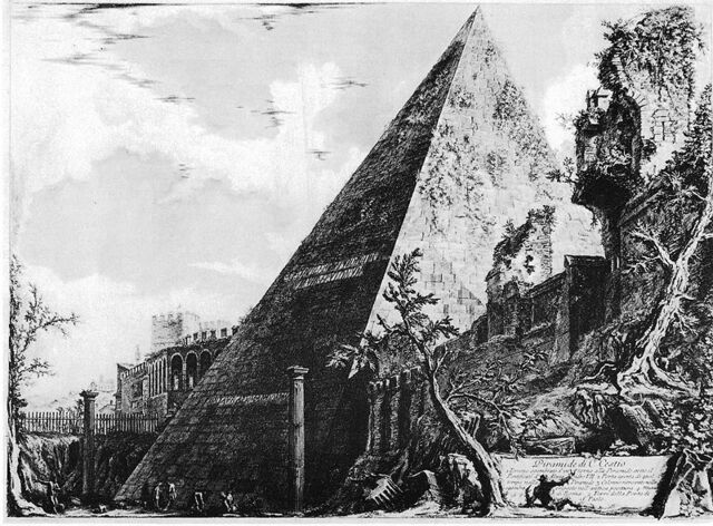 Piranesi, Pirámide de Cestio