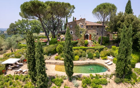 Villa Le Corti: Arbusto, Jardín, Paisaje, Paisajismo, Inmuebles, Jardín Botánico, Parque, Yarda, Villa
