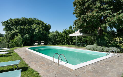 La Forra: Agua, Planta, Cielo, Propiedad, Piscina, Sombra, Árbol, Hierba, Ocio, Rectángulo