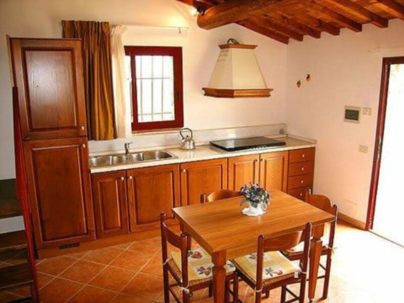 living room with cooking corner