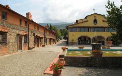 Fattoria Fronzano: Planta, Cielo, Edificio, Ventana, Propiedad, Nube, Flor, Casa, Maceta, Árbol
