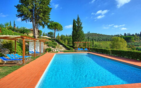 Casa Rossa: Agua, Cielo, Planta, Nube, Propiedad, Piscina, Azur, Árbol, Hierba, Ocio