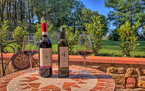 Sole Nel Prato: Bebida, Botella, Bebida Alcohólica, Licor, Botella De Vino, Paisaje, Hierba, Árbol, Botella De Vidrio, Vino