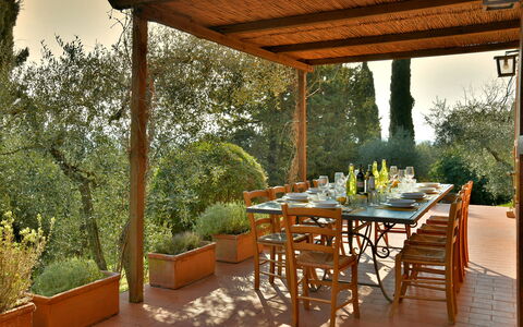 La Capanna: Mueble, Madera, Mesa, Mueble Para Exteriores, Cocina Y Comedor Mesa, Silla, Mesa Al Aire Libre, Sombra, Jardín, Patio