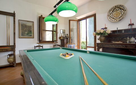 La Fonte: Sala De Billar, Mesa De Billar, Piscina, Habitación, Salón De Recreo, Juegos, Billar Inglés, Propiedad, Mueble, Mesa