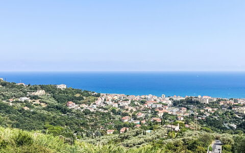 Pietra Ligure 612: Azul, Tiempo De Día, Horizonte, Mar, Verano, Costa, Costeras Y Los Accidentes Geográficos Oceánico, Oceano, Suburbio, Playa