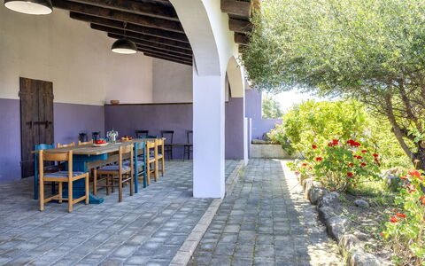 Oliviola: Jardín, Sombra, Hacienda, Patio Interior, Inmuebles, Yarda, Paisajismo, Casa De Campo, Mueble Para Exteriores, Mesa Al Aire Libre