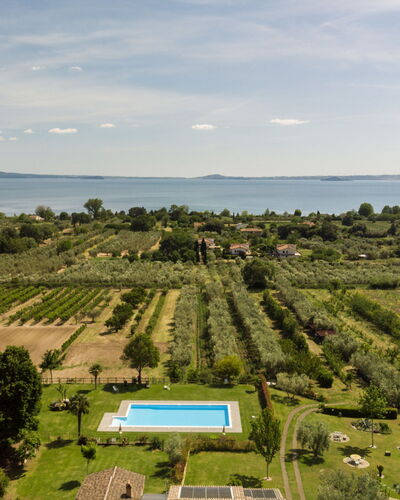 Lago di Bolsena 618: Paisaje, El Terreno Del Lote, Piscina, Inmuebles, Vista Panorámica, Plantación, Recurso, Paisajismo, Fotografía Aérea, Hacienda