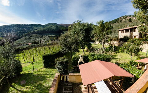 Podere Di Mero Casolare: Cielo, Nube, Planta, Paisaje Natural, Edificio, Madera, Hierba, Montaña, Árbol, Ocio
