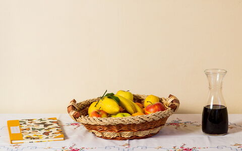 Casale Vacanze Il Granaio: Comida, Amarillo, Fotografía De Naturalezas Muertas, Naturaleza Muerta, Plátano, Plato, Cesta, Cocina, Comida Vegetariana, Fruta