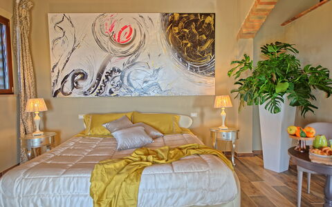 Villa Massimiliano: Habitación, Cama, Habitación, Mueble, Propiedad, Pared, Diseño De Interiores, Marco De La Cama, Sábana, Lecho