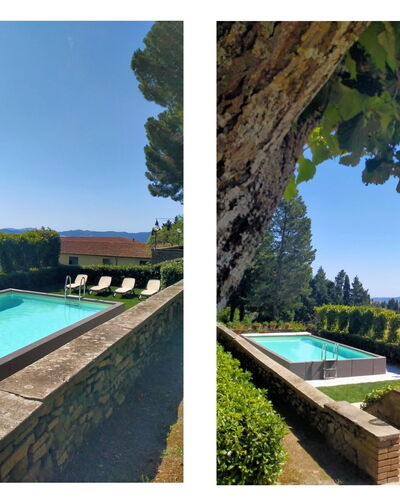 Villa Sorbaiano: Agua, Cielo, Planta, Propiedad, Edificio, Piscina, Paisaje Natural, Azur, Rectángulo, Mesa