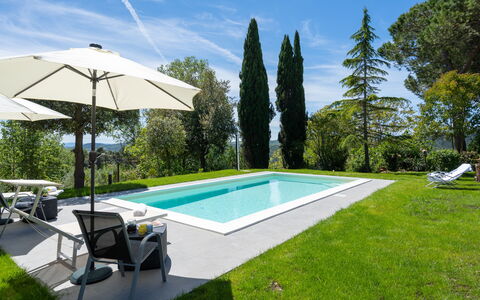 Villa Luana: Nube, Cielo, Planta, Piscina, Agua, Sombra, El Terreno Del Lote, Paraguas, Árbol, Edificio