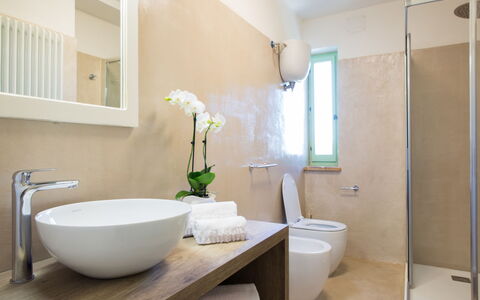 Villa Papiano: Planta, Propiedad, Flor, Arreglo De Tubería, Grifo, Lavabo, Edificio, Lavabo Del Baño, Baño, Diseño De Interiores