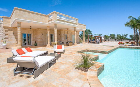 Villa Ofelia: Agua, Cielo, Propiedad, Planta, Sofá, Sombra, Mueble Para Exteriores, Piscina, Edificio, Ocio