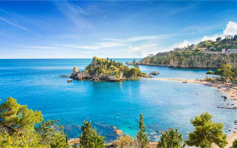 Villa Diodoro: Agua, Nube, Cielo, Planta, Azul, Azur, Paisaje Natural, Árbol, Horizonte, Paisaje
