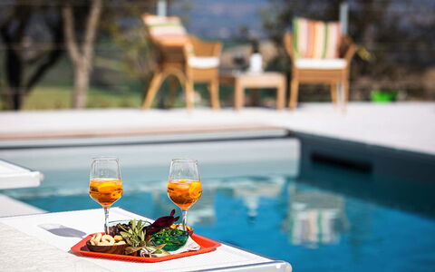Villa Edelweiss: Comida, Mesa, Vajilla, Mueble, Agua, Drinkware, Stemware, Silla, Copa De Vino