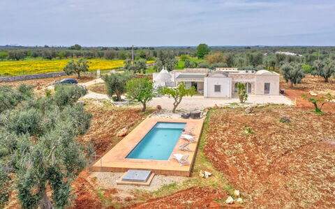Bianco Trullo: Cielo, Planta, Propiedad, Edificio, Ventana, Árbol, El Terreno Del Lote, Piscina, Casa, Barrio Residencial
