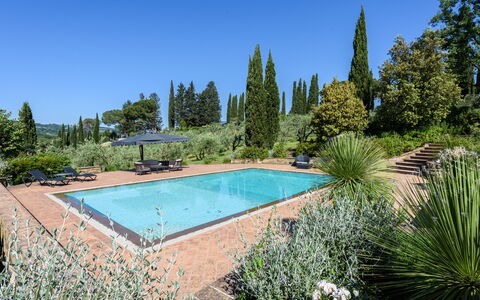 Villa Pancole: Agua, Planta, Cielo, Árbol, Naturaleza, Azur, Hierba, Piscina, Paisaje Natural, Ocio