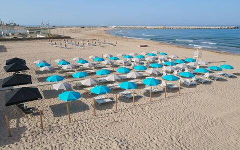 Baraka Apartments: Azul, Cuerpo De Agua, Mueble Para Exteriores, Playa, Paraguas, Sombra, Mar, Apuntalar, Costa, Arena
