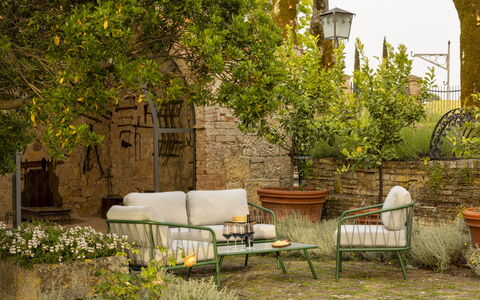 Villa Pianoia: Planta, Mueble, Naturaleza, Edificio, Mesa, Encendiendo, Arquitectura, Mueble Para Exteriores, Silla, Pared