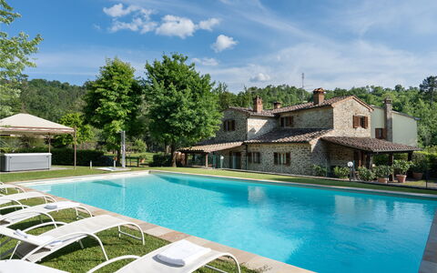 Il Mulino Di Vogognano - Subbiano, Private Pool, J: Agua, Nube, Cielo, Planta, Propiedad, Edificio, Piscina, Azur, Árbol, Cuerpo De Agua