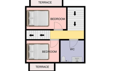 Casa Tramonti: Habitación, Cama, Lecho, Marco De La Cama