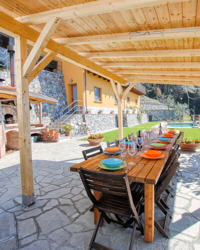 Casa Aurora - Recco, Liguria: Losa, Recurso, Eco Hotel, Cabaña, Sombra, Silla, Piscina, Inmuebles, Mueble Para Exteriores, Diseño
