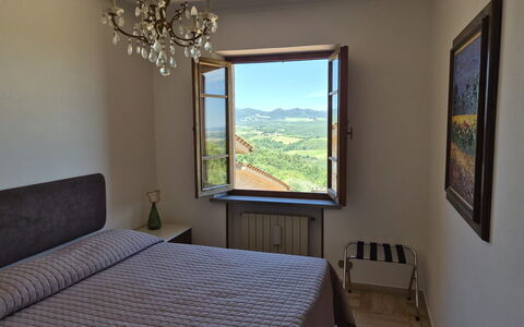Casa Di Luca, Pool, Castelnuovo Berardenga: Casa, Habitación, Linos, Lecho, Cama, Sábana, Lámpara, Marco De La Cama, Villa, Hotel