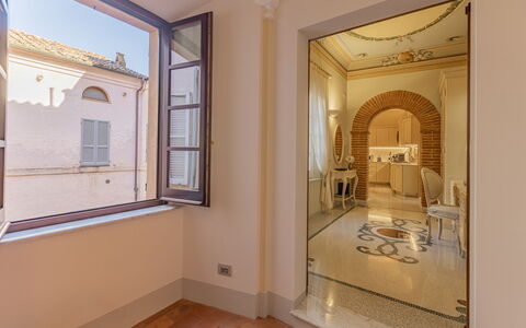 Charming Apartment Cartoni - Città Della Pieve, Um: Propiedad, Ventana, Edificio, Diseño De Interiores, Madera, Arquitectura, Pintar, Arte, Piso, Techo