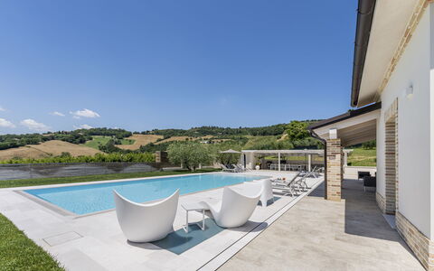 Villa Aso: Piscina, Recurso, Ocio, Inmuebles, Sombra, Villa, Eco Hotel, Mueble Para Exteriores, Estructura Al Aire Libre, Patio