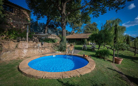 Casale Delle Papere, Pool, Romantic Holiday In Nep: Agua, Planta, Cielo, Azul, Piscina, Azur, Edificio, Árbol, Hierba, Sombra