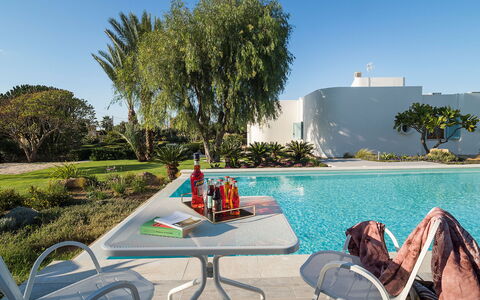 Villa Chiara - Paceco, Sicilia: Agua, Planta, Cielo, Mueble, Piscina, Mueble Para Exteriores, Mesa, Árbol, Ocio, Sunlounger