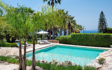 Villa Diamante - Siracusa, Sicilia: Agua, Planta, Cielo, Propiedad, Botánica, Azur, Naturaleza, Piscina, Paisaje Natural, Vegetación