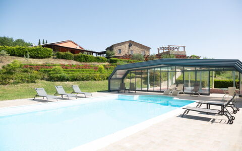 Villa Trivigno: Piscina, Jardín, Recurso, Paisajismo, Sombra, Toldo, Inmuebles, Eco Hotel, Villa, Planta De Casa