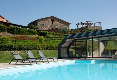 Villa Trivigno: Sombra, Toldo, Piscina