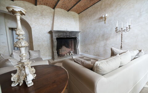 Luxury Villa Con Spa e Panorama a 40 Min Da Roma: Marco, Mueble, Propiedad, Sofá, Edificio, Madera, Diseño De Interiores, Mesa, Casa, Sala