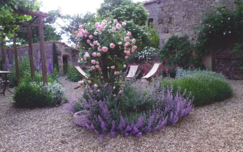 Casa Di Pietro In Vivo D'orcia, Pool: Flor, Arbusto, Jardín, Rosado, Cobertura Del Suelo, Púrpura, Planta Floreciendo, Paisajismo, Yarda, Patio Interior