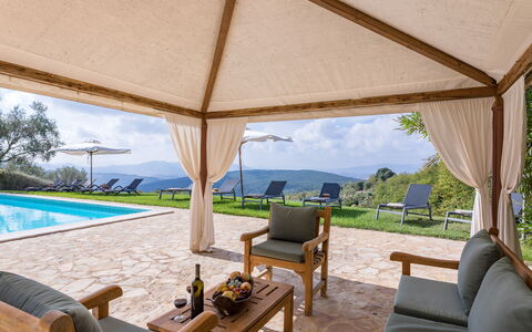 Villa D'elsa: Propiedad, Mueble, Planta, Cielo, Sombra, Árbol, Diseño De Interiores, Mueble Para Exteriores, Piscina, Agua