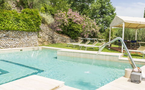 Villa Montegattoli, Pool, Landscape, Wifi, Ac: Agua, Planta, Propiedad, Piscina, Mueble Para Exteriores, Árbol, Sombra, Hierba, Ocio, Material Compuesto