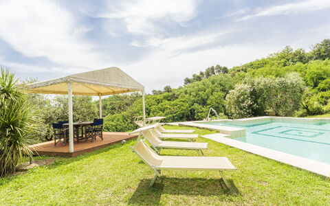 Villa Montegattoli, Pool, Landscape, Wifi, Ac: Planta, Nube, Cielo, Mueble Para Exteriores, Sombra, Paisaje Natural, Hierba, Piscina, Ocio, Paisaje