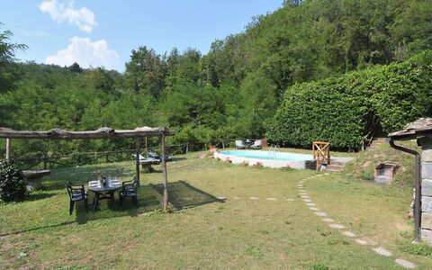 Casa Antelminelli: Planta, Cielo, Planta De La Comunidad, Agua, Árbol, Paisaje Natural, Nube, El Terreno Del Lote, Piscina, Hierba
