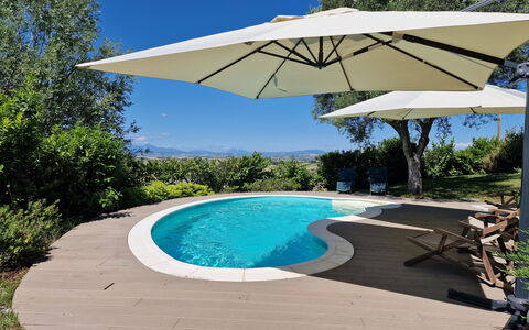 Villa Gelso: Agua, Planta, Propiedad, Cielo, Piscina, Paraguas, Azur, Sombra, Árbol, Cuerpo De Agua