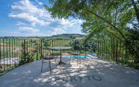 Correggiolo Spereto Apartment With Pool, Montaione: Planta, Nube, Cielo, Planta De La Comunidad, Paisaje Natural, El Terreno Del Lote, Sombra, Árbol, Espacio Publico, Ocio